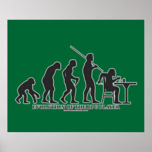 Evolution of the RPG Player Poster