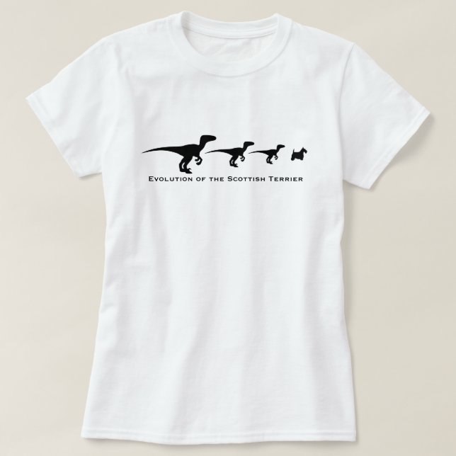 Evolution of the Scottish Terrier T-Shirt (Design Front)