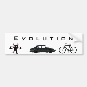 Evolution of transportation bumper sticker