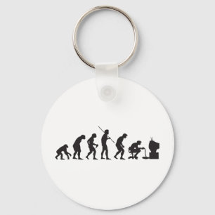 Evolution of Video Games Gaming Gamer Key Ring