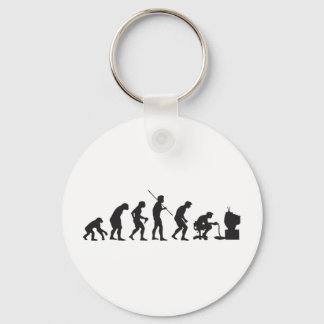 Evolution of Video Games Gaming Gamer Key Ring