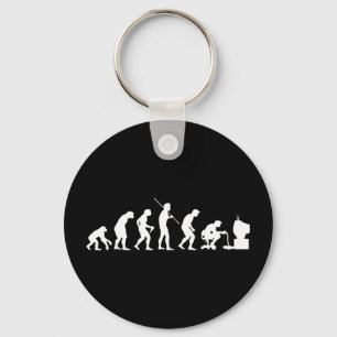 Evolution of Video Games Gaming Gamer Key Ring
