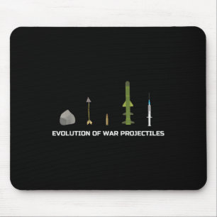 Evolution Of War Projectiles Anti-vaccination Meme Mouse Pad