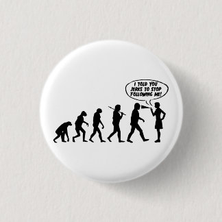 Evolution Of Women Pepper Spray - Funny Feminist 3 Cm Round Badge