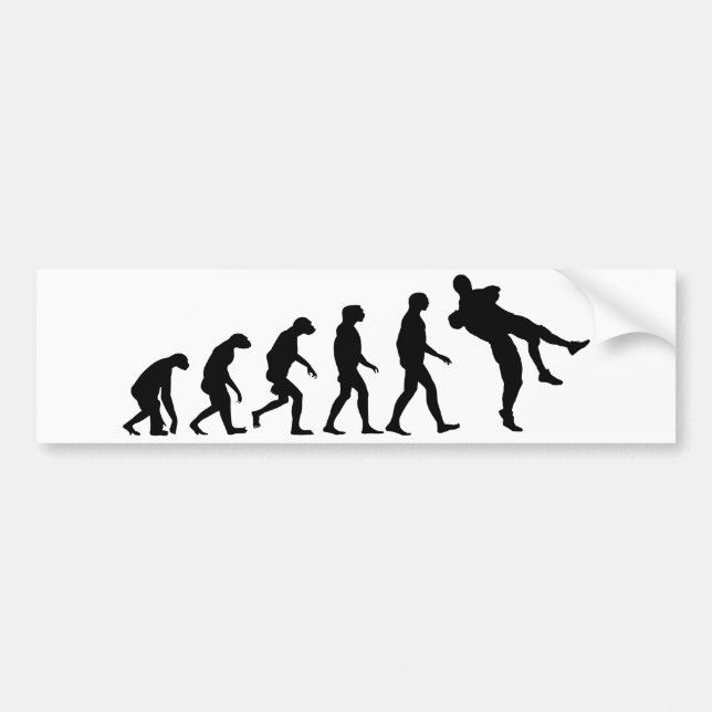 Evolution of Wrestling Bumper Sticker (Front)