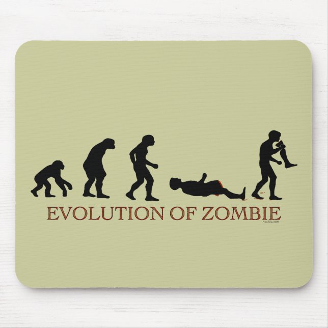 Evolution of Zombie Mouse Pad (Front)