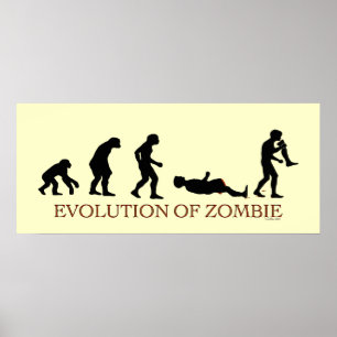 Evolution of Zombie Poster