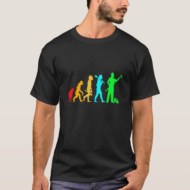 Evolution Paint Artist House Painter For Men T-Shirt (Front)