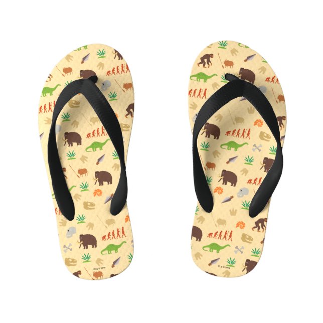 Evolution Pattern Kid's Thongs (Footbed)