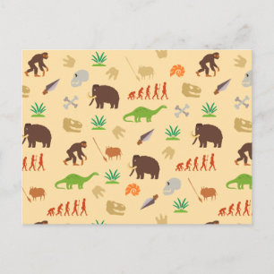 Evolution Pattern Postcard