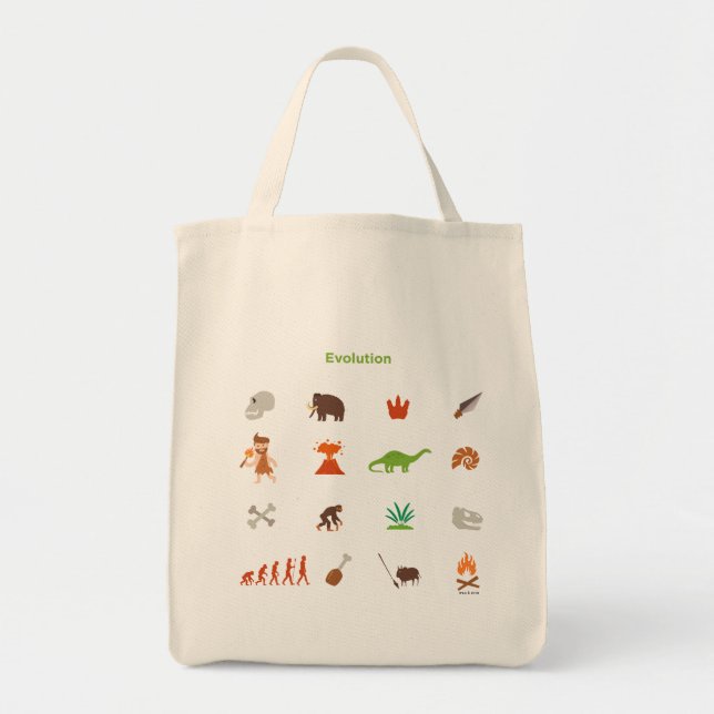 Evolution Pattern Tote Bag (Front)