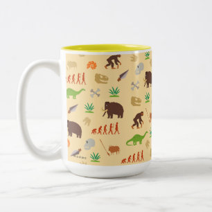 Evolution Pattern Two-Tone Coffee Mug