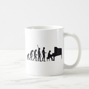 evolution piano coffee mug