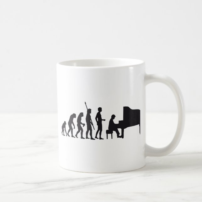 evolution piano coffee mug (Right)
