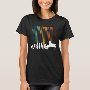 Evolution Piano Musician Keyboard Orchestra T-Shirt