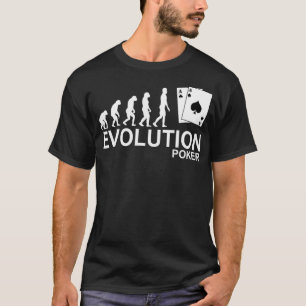 Evolution Poker Tee  Gambling 