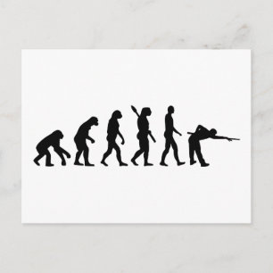 Evolution Pool billiards Postcard