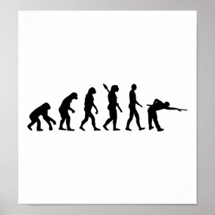 Evolution Pool billiards Poster