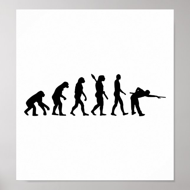 Evolution Pool billiards Poster (Front)