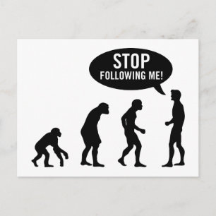 evolution postcard