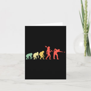 Evolution Rack Pool Billiard Player Billiards Cue  Card
