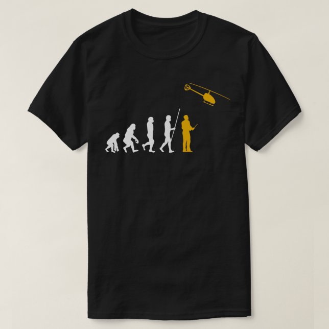 Evolution RC Helicopter Remote Controlled Model T-Shirt (Design Front)