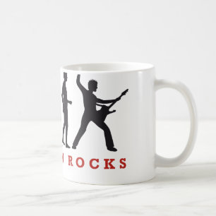 evolution rocks coffee mug