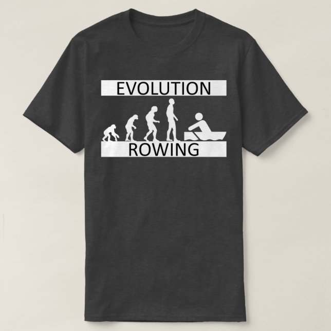 Evolution Rowing Rower Sports T-Shirt (Design Front)