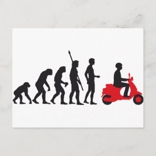 evolution scooter postcard