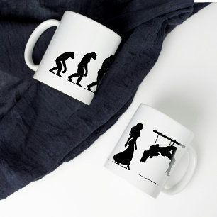 Evolution shibari coffee mug