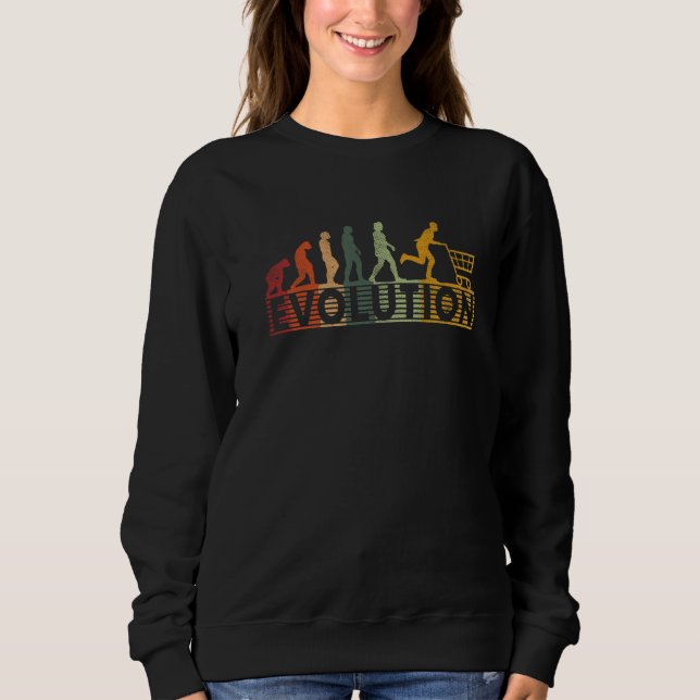 Evolution Shopping Trolley Kaufrausch Consumer Cri Sweatshirt (Front)