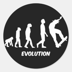 Evolution Skateboarding Classic Round Sticker