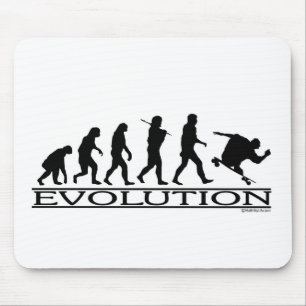 Evolution - Skateboarding - Male Mouse Pad