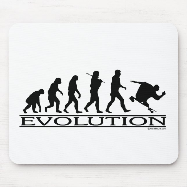Evolution - Skateboarding - Male Mouse Pad (Front)