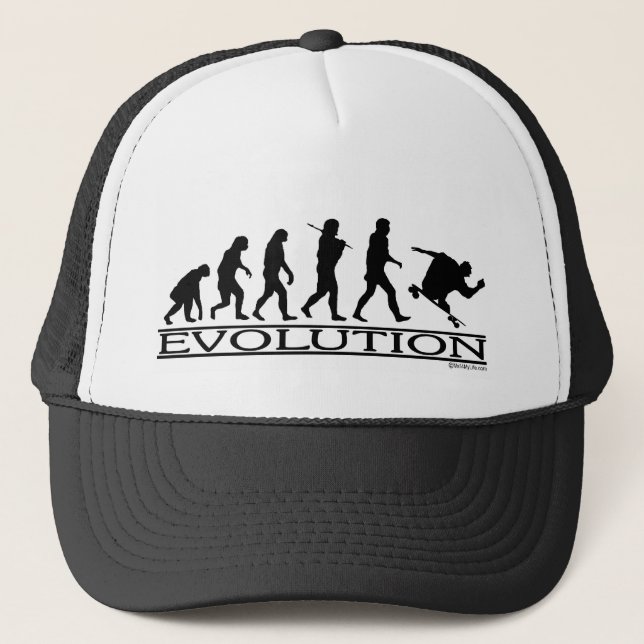 Evolution - Skateboarding - Male Trucker Hat (Front)