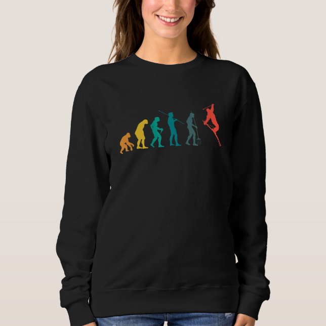Evolution Skiing Skier Sweatshirt (Front)