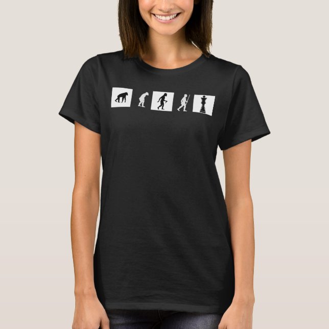 Evolution Skills Chess Move Checkmate King Knight  T-Shirt (Front)