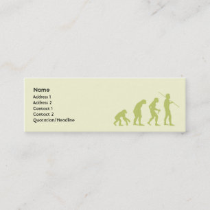 Evolution - Skinny Mini Business Card