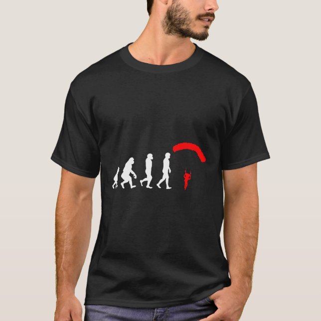 Evolution Skydiving Funny Gift For Sky Diver Teach T-Shirt (Front)