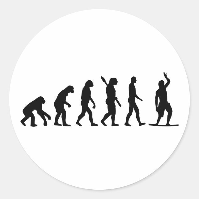 Evolution Slackline Classic Round Sticker (Front)