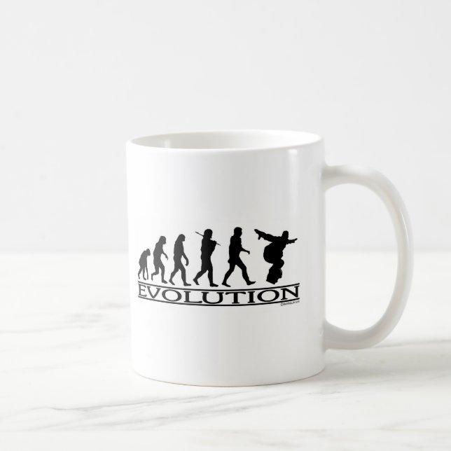 Evolution - Snowboarding Coffee Mug (Right)