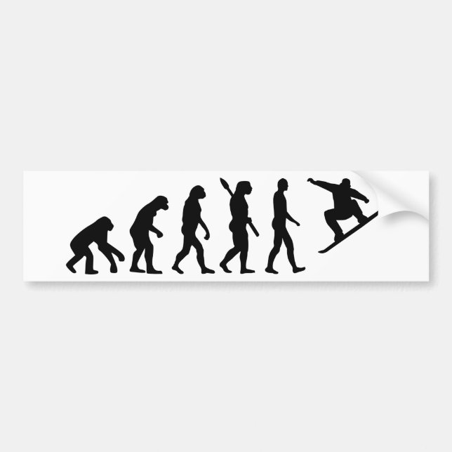 Evolution Snowboarding Snowboard Bumper Sticker (Front)