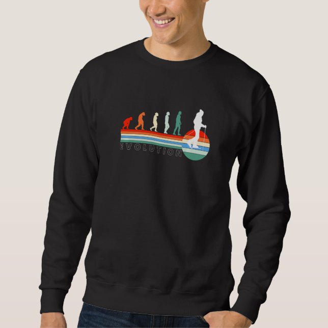Evolution Snowshoeing Snowshoe Snowshoer Snow Moun Sweatshirt (Front)