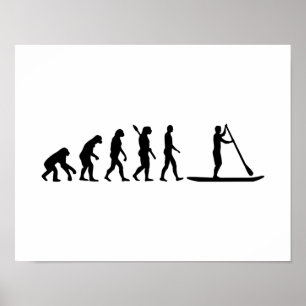 Evolution Stand up paddling Poster