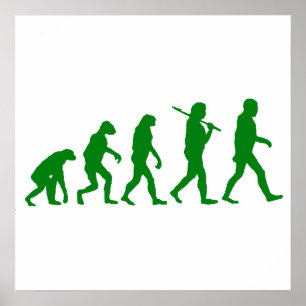 Evolution Standard - Green Poster