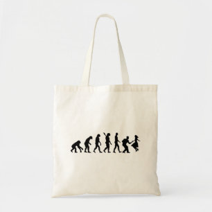 Evolution swing dance tote bag