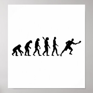Evolution Table tennis ping pong Poster