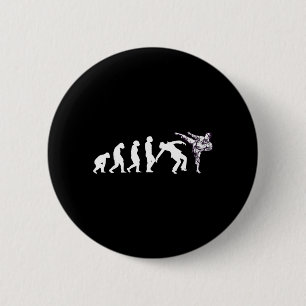 Evolution Taekwondo Karate Aikido Ju Jutsu Kung Fu 6 Cm Round Badge