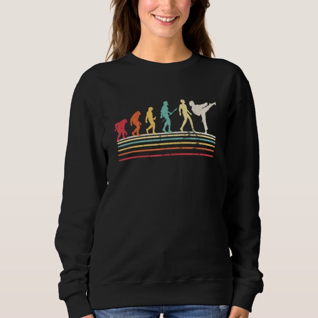 Evolution Taekwondo Karate Player Sweatshirt (Front)