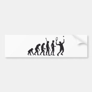 evolution tennis bumper sticker